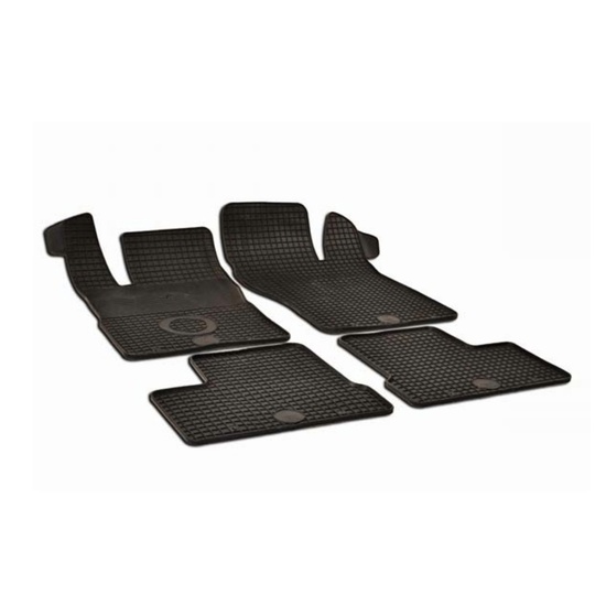 Covorase auto negre din cauciuc pentru DAEWOO Nexia/ Cielo - prezent Gumarny Zubri