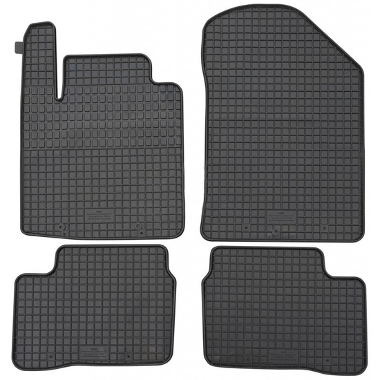 Covorase auto negre din cauciuc pentru HYUNDAI i10 II 2013 - prezent Petex