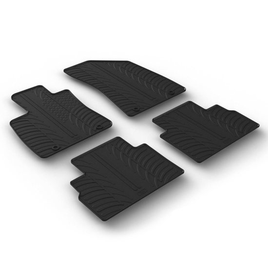 Covorase auto negre din cauciuc pentru MERCEDES GL; MG ZS Electric 2021 - prezent  Gledring