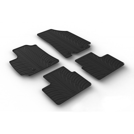 Covorase auto negre din cauciuc pentru RENAULT Arkana/ Megane Conquest 2020 - prezent Gledring