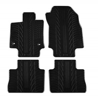 Covorase auto negre din cauciuc pentru TOYOTA RAV 4 Hybrid 2019-; SUZUKI Across Plug-in Hybrid 2020 - prezent Gledring