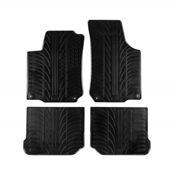 Covorase auto negre din cauciuc pentru VW Golf IV 1998-2004/ Bora 1998-2007/ Beetle 1998-2011; SKODA Octavia I 1997-2004; SEAT Leon/ Toledo 1998-2004 Gledring