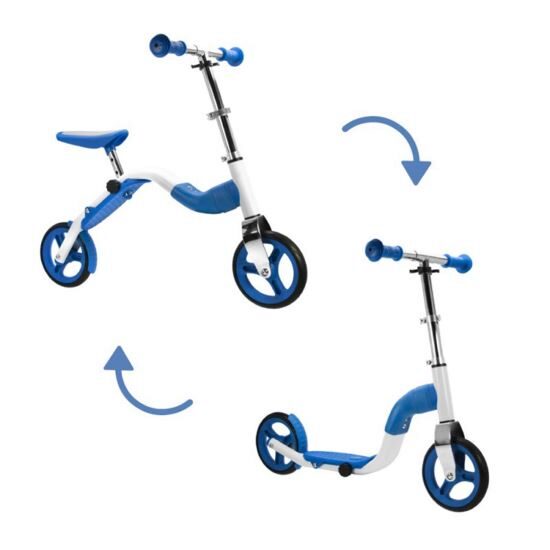 SCOOBIK Trotineta & Bicicleta 2 in 1 pentru copii, culoare Albastra