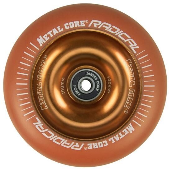 Roata trotineta MetalCore RADICAL 100mm - Orange / Orange Fluorescent