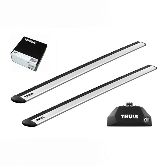 Bare transversale Thule Evo Flush Rail Wingbar Evo pentru BYD Seal U 5 usi SUV, model 2024 - prezent, Sistem cu prindere pe bare longitudinale integrate