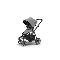 Carucior Thule SLEEK Cadru Negru si Copertina Gray Melange
