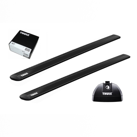 Bare transversale Thule Rapid System Wingbar Evo Black pentru OPEL Combo, 4 usi Van, model 2019 - prezent, Sistem cu prindere in puncte fixe