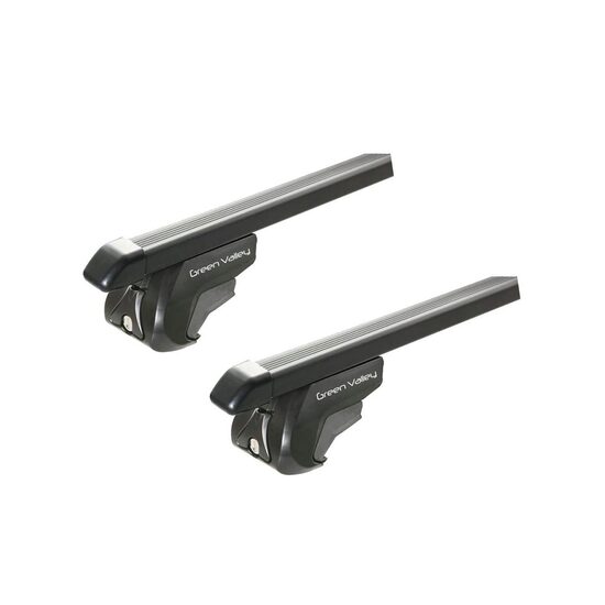 Sistem Bare transversale Green Valley Trek CC otel pentru AUDI A4 Allroad, 5 usi Estate, model 2016-prezent, Sistem cu prindere pe bare longitudinale