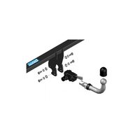 Carlig de remorcare detasabil, pe orizontala, marca Auto-Hak, pentru Volkswagen T-ROC, Off-road SUV, an fabricatie 2017 - prezent (K71Au)