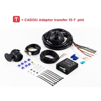 Kit electric universal 13 pini, producator ARAGON + CADOU adaptor transfer 13-7 pini