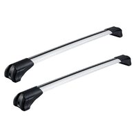 Bare transversale din aluminiu CRUZ Airo Fuse 106/98, 925-727/925-725, pentru Audi Q5 Sportback (II/FY - integrated railing) (2021 -> prezent), Sistem cu prindere pe bare longitudinale integrate