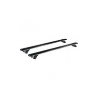 Bare transversale din aluminiu CRUZ Airo FIX Dark 118, 925-713, pentru BMW iX3 5d (G08 - integrated railing) (2020 -> prezent), Sistem cu prindere pe bare longitudinale integrate