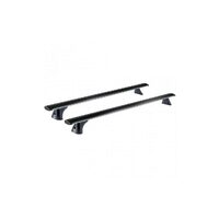 Bare transversale din aluminiu CRUZ Airo Dark T128, 925-775, pentru Jaguar I-Pace 5d (standard roof) (2018 -> prezent), Sistem cu prindere pe plafon normal