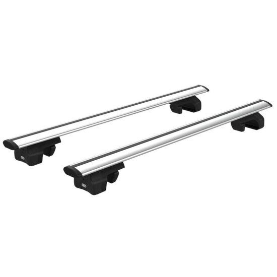 Bare transversale din aluminiu CRUZ Airo 108, 925-801, pentru Renault 21 Nevada (railing) (1986 -> 1995), Sistem cu prindere pe bare longitudinale