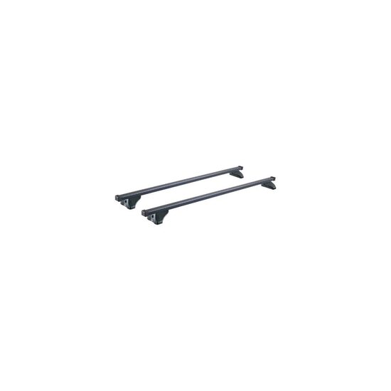 Bare transversale din otel CRUZ Oplus S-FIX 130, 921-385, pentru Audi Q8 Sportback e-tron (integrated railing) (2023-->prezent), Sistem cu prindere pe bare longitudinale integrate