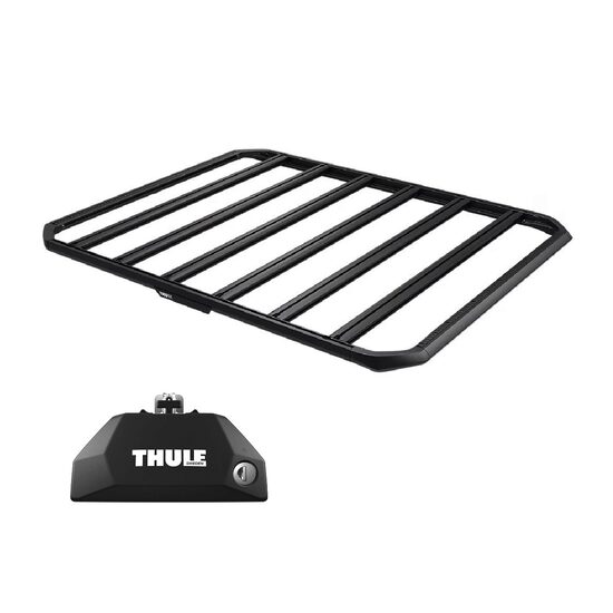 Sistem Grilaj Thule Caprock L tip platforma pentru ACURA MDX (Mk. IV) 5 usi SUV, model 2022 - prezent, Sistem cu prindere pe bare longitudinale integrate