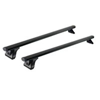 Sistem de 2 bare transversale aluminiu CRUZ 925-101 Alu Cargo Dark AF pentru Nissan NV250 L2 (I - tailgate) (2019-->) cu puncte fixe