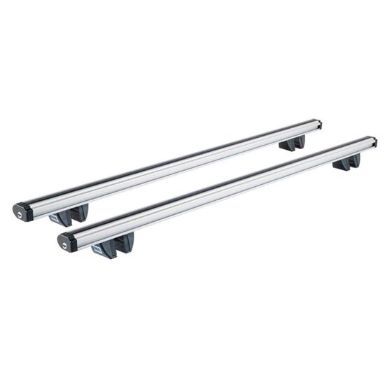 Sistem de 2 bare transversale aluminiu CRUZ 924-064 Alu Cargo R138 pentru Vauxhall Combo-e XL (E - railing) (2018-->) cu bare longitudinale