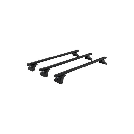 Sistem de 3 bare transversale otel CRUZ 923-064 Cargo Xpro 2022 SF3-130 pentru Vauxhall Midi (I-II) (1980-->2001) cu jgheaburi de ploaie