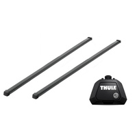 Bare transversale Thule Evo Raised Rail Squarebar 127 pentru AUDI A6 Allroad 5 usi Estate, model 2019 - prezent, Sistem cu prindere pe bare longitudinale
