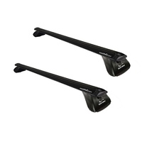 Sistem Bare transversale GV ORIGINAL Aluminiu Crossbar Vento negre pentru Abarth 500 3 usi Hatchback, model 2007 - prezent, Sistem cu prindere pe plafon normal
