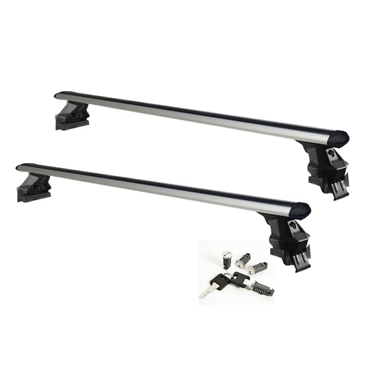 Sistem Bare transversale GV RAPIDO Aluminiu pentru ABARTH 500, 3 usi Hatchback, model 2007 - prezent, Sistem cu prindere pe plafon normal (sistem antifurt inclus)