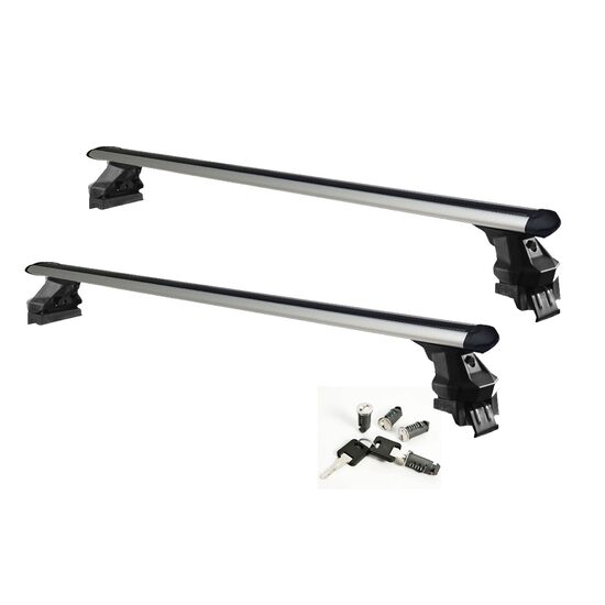 Sistem Bare transversale Green Valley RAPIDO aluminiu pentru VOLKSWAGEN Transporter, 4 usi Van (T5), model 2003-2015 (T6), 2015-2024, Sistem cu prindere in puncte fixe (sistem antifurt inclus)