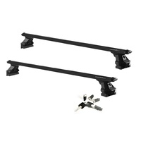 Sistem Bare transversale GV RAPIDO Aluminiu Crossbar Vento negre pentru Fiat Fiorino 3-5 usi Van, model 1987 - 2001, Sistem cu prindere in puncte fixe (sistem antifurt inclus)