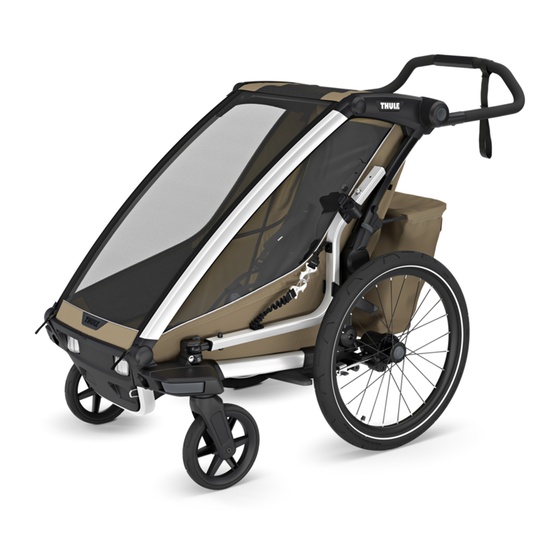 Carucior multisport single Thule Chariot Cross 2, Faded Khaki