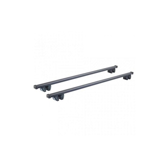 Bare transversale din otel CRUZ Oplus SR+135, 921-937, pentru Ssangyong Korando e-Motion 5d (raised railing) (2021 -> prezent), Sistem cu prindere pe bare longitudinale
