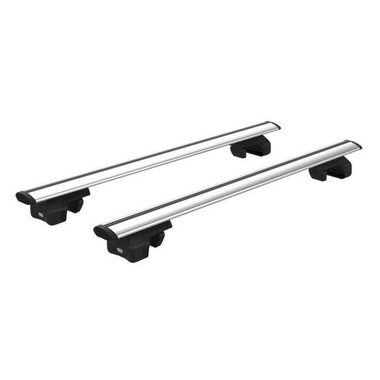 Bare transversale din aluminiu CRUZ Airo 128, 925-805, pentru Subaru Crosstrek 5d (raised railing) (2017 -> prezent), Sistem cu prindere pe bare longitudinale