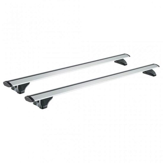 Bare transversale din aluminiu CRUZ Airo FIX 118, 925-703, pentru Omoda 5, 5 usi (I - integrated railing) (2024-->), Sistem cu prindere pe bare longitudinale integrate