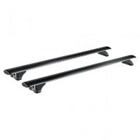 Bare transversale din aluminiu CRUZ Airo FIX Dark 118, 925-713, pentru Omoda 5, 5 usi (I - integrated railing) (2024-->), Sistem cu prindere pe bare longitudinale integrate