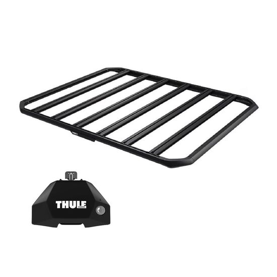 Sistem Grilaj Thule Caprock L tip platforma pentru GENESIS GV80 Coupe 5 usi SUV, model 2025 - prezent, Sistem cu prindere in puncte fixe