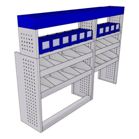 Sistem modular Provan 57-1-115-00 tip atelier pentru autoutilitare de dimensiuni medii  - Partea stanga
