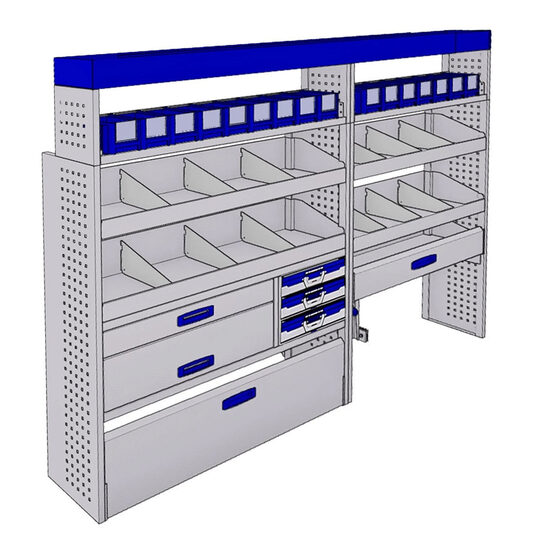 Sistem modular Provan 57-1-140-00 tip atelier pentru autoutilitare mari - Partea stanga