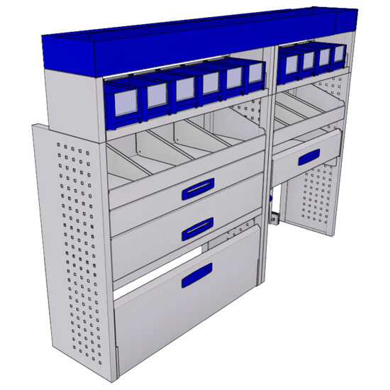Sistem modular Provan 57-1-119-00 pentru autoutilitare de dimensiuni medii