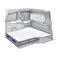 Sistem de sertare sub podea XLD Line Provan 57-1-155-00 pentru CITROEN Berlingo 2008-2018, ampatament L1 (2728 mm), inaltime H1 (1828 mm)