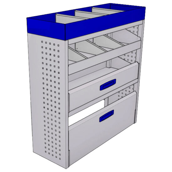 Sistem mobilier modular pe partea dreapta Provan 57-1-116-00 pentru CITROEN Dispatch 2016, ampatament L1 (2925 mm), inaltime H1 (1905 mm)