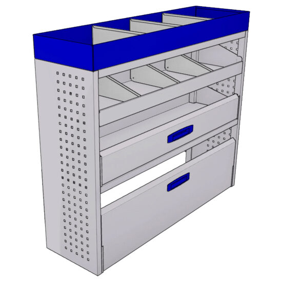 Sistem mobilier modular pe partea dreapta Provan 57-1-121-00 pentru CITROEN Jumpy 2016, ampatament L3 (3275 mm), inaltime H1 (1935 mm)