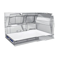 Sistem de sertare sub podea XLD Line Provan 57-1-156-00 pentru FIAT Doblo Maxi 2010, ampatament L2 (3105 mm), inaltime H1 (1845 mm)