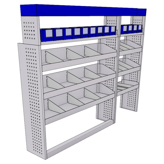 Sistem mobilier modular pe partea stanga Provan 57-1-133-00 pentru FIAT Ducato 2006, ampatament L1 (3000 mm), inaltime H1 (2254 mm)