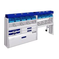 Sistem mobilier modular Provan MVOS-2002-1 pentru FIAT Ducato 2006, ampatament L1 (3000 mm), inaltime H1 (2254 mm)