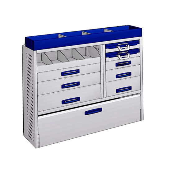 Sistem mobilier modular Provan MVNS-2003-1 pentru FIAT Ducato 2006, ampatament L1 (3000 mm), inaltime H2 (2522 mm)