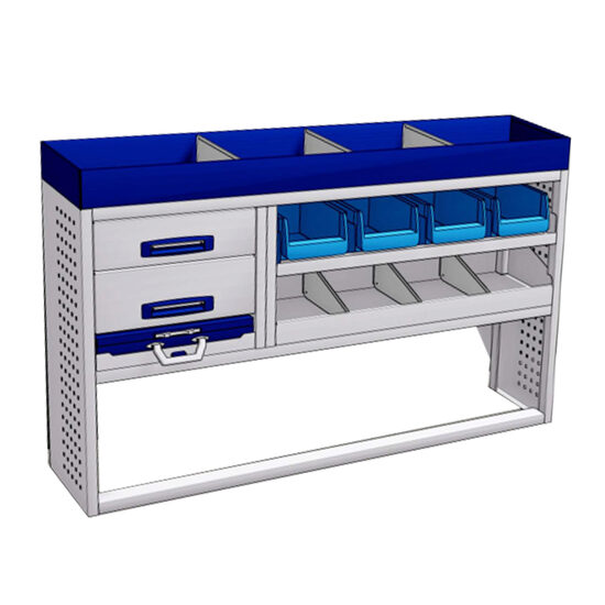 Sistem mobilier modular Provan SVOS-2002-1 pentru OPEL Combo 2018, ampatament L2 (2975 mm), inaltime H1 (1817 mm)