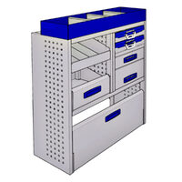 Sistem mobilier modular pe partea dreapta Provan 57-1-118-00 pentru PEUGEOT Expert 2016, ampatament L1 (2925 mm), inaltime H1 (1905 mm)