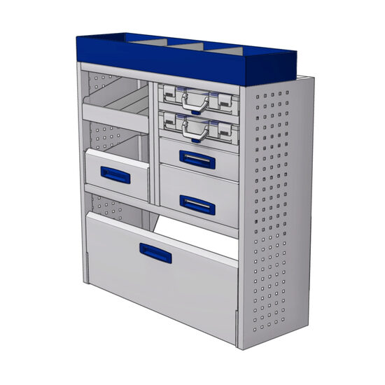 Sistem mobilier modular pe partea dreapta Provan 57-1-123-00 pentru PEUGEOT Expert 2016, ampatament L2 (3275 mm), inaltime H1 (1930 mm)