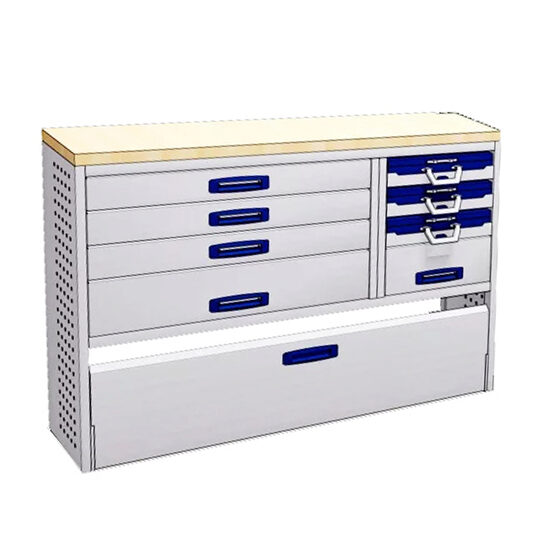 Sistem mobilier modular Provan LVNS-2001-1 pentru RENAULT Master 2010-2021, ampatament L3 (3682 mm), inaltime H2 (2527 mm)