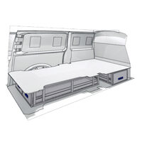 Sistem de sertare sub podea XLD Line Provan 57-1-131-00 pentru RENAULT Trafic 2014, ampatament L2 (3498 mm), inaltime H1 (1971 mm)