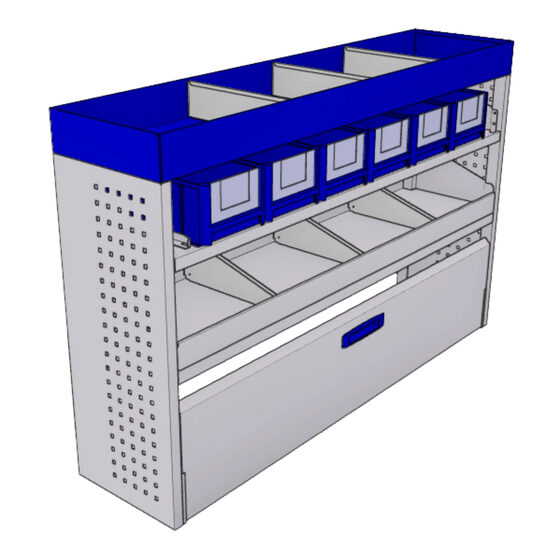 Sistem mobilier modular pe partea stanga Provan 57-1-107-00 pentru TOYOTA Proace City 2019, ampatament L2 (2975 mm), inaltime H1 (1817 mm)